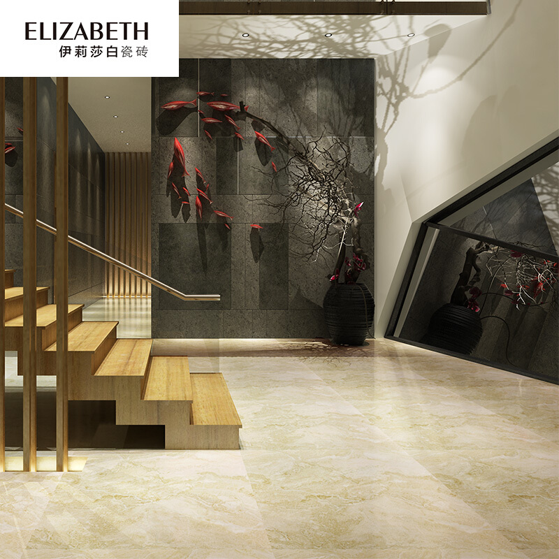 伊莉莎白瓷砖 星级帝王-现代欧式仿古砖客厅地板磁砖防滑地面砖800×800-EQ8207B